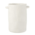 POT LONG CEMENT WHITE