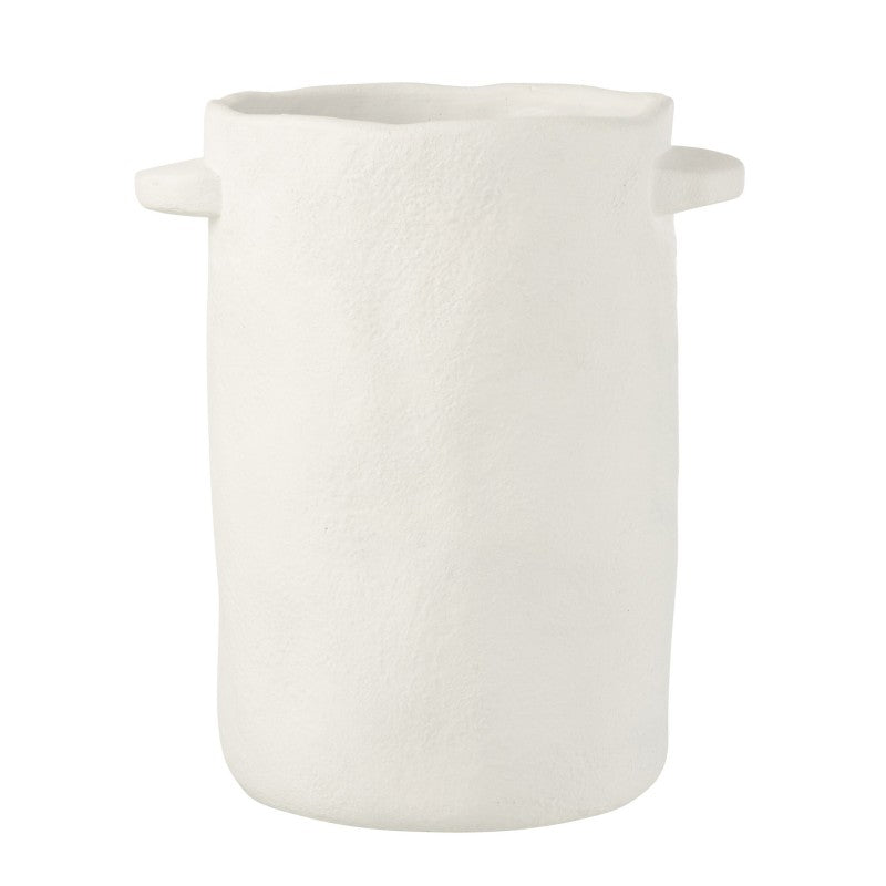 POT LONG CEMENT WHITE