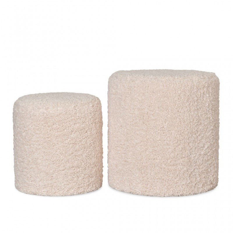 TABOURETS DOUDOU NATURAL SET OF 2