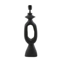 LAMP WOOD MATT BLACK DJ WITH BLACK SHADE