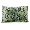 IKAT SILK UNIQUE GREEN FISH EYE
