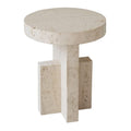 SIDETABLE TRAVERTINE 45 NATURAL