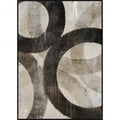 WALL DECOFRAME PRINT BLACK AND BEIGE CIRCLE 100