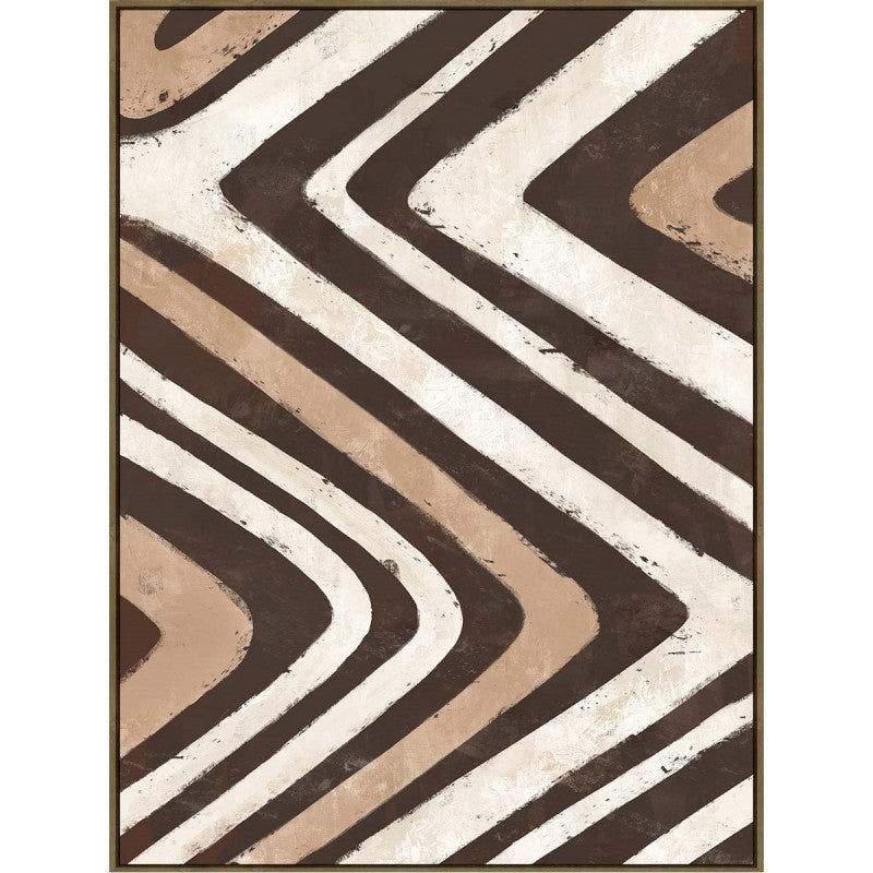 WALL DECOFRAME PRINT BROWN W 90