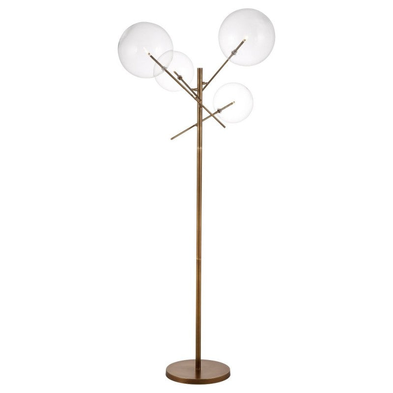 FLOOR LAMP 4 BALL GLASS 170