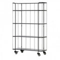 TROLLEY BLACK WITH BLACK WOOD SHELVES