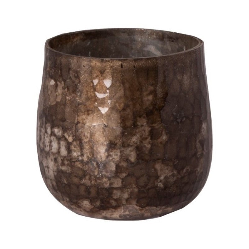 CANDLEHOLDER OXYD HAMMER CUT