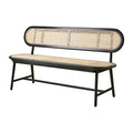 RATTAN INNER BENCH BLACK NATURAL 160