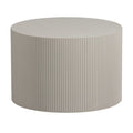 CAFE TABLE ROUND STRIPED MDF BEIGE 60