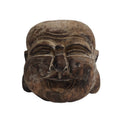HAPPY BUDDHA HEAD VINTAGE LOOK WOOD