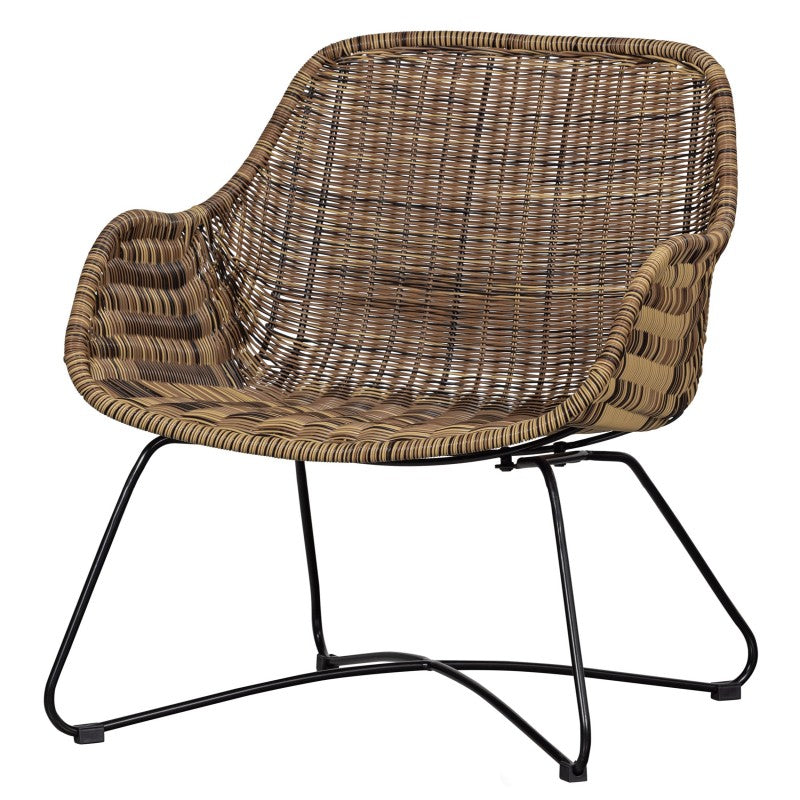 ARMCHAIR PLASTIC RATTAN FR OUTDOOR