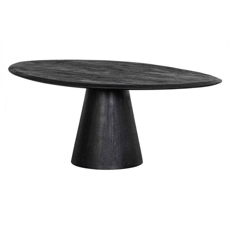 CAFE TABLE BLACK MANGWOOD ORGANIC SHAPED 47