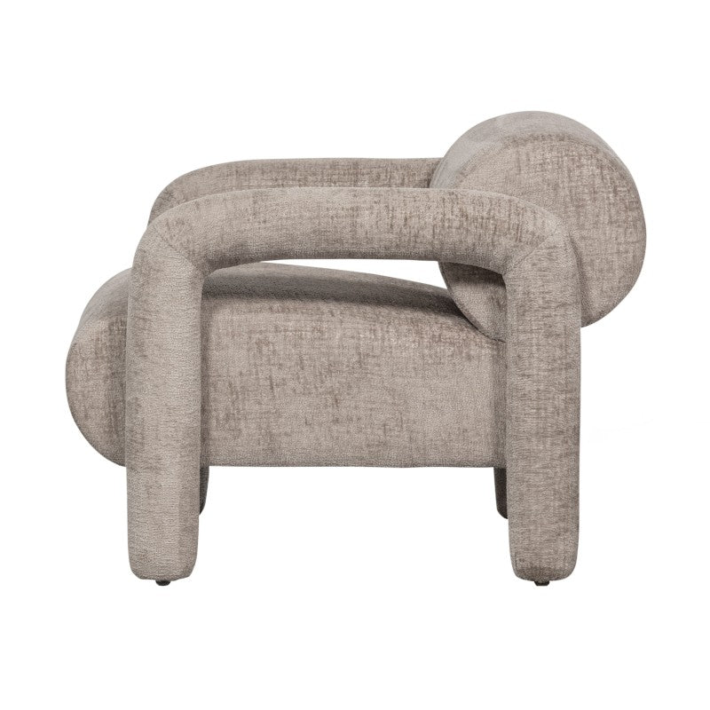 ARMCHAIR ROBUST MATT VELVET SAND