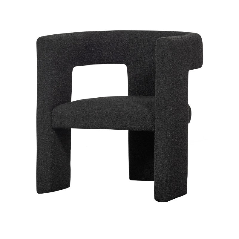 ARMCHAIR TW DARG GREY BOUCLE