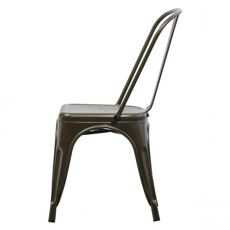 DINING CHAIR OUTDOOR LOFT METAL GREEN