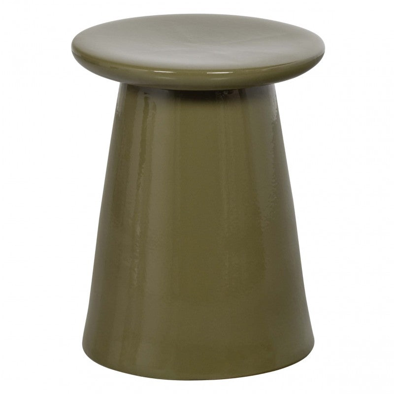 SIDETABLE BUTTON CERAMICS GREEN