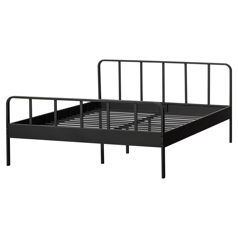 DOUBLE METAL BED BLACK 160