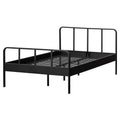 DOUBLE METAL BED BLACK 120