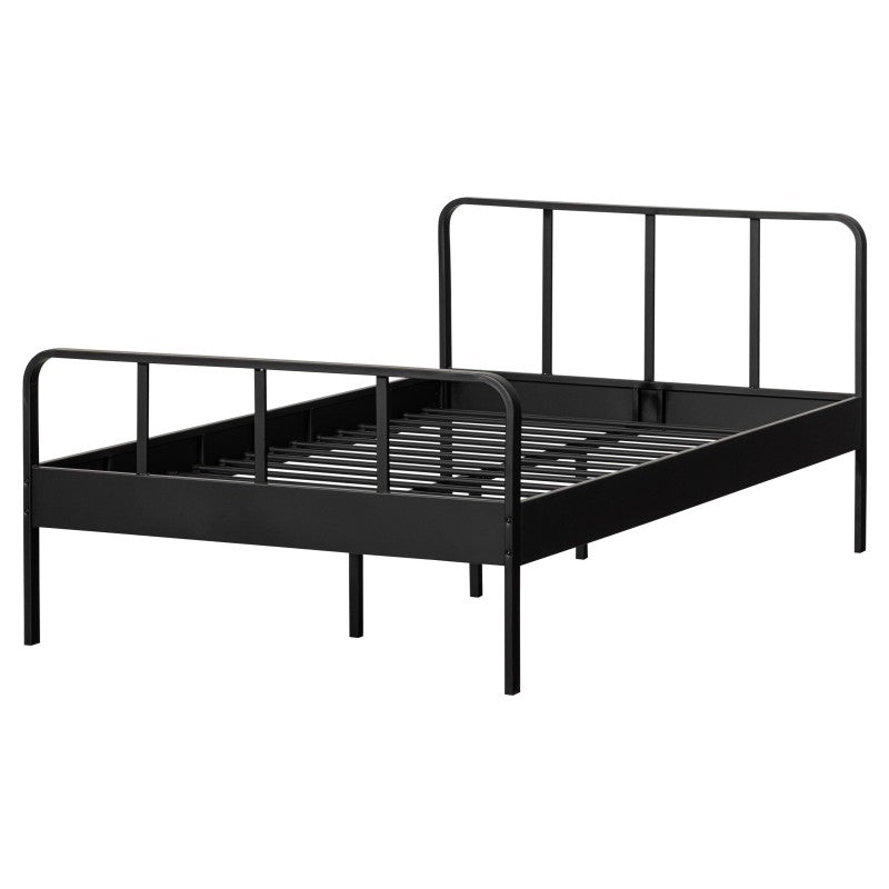 DOUBLE METAL BED BLACK 120