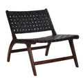 CHAIR BUFFALO LEATHER BLACK