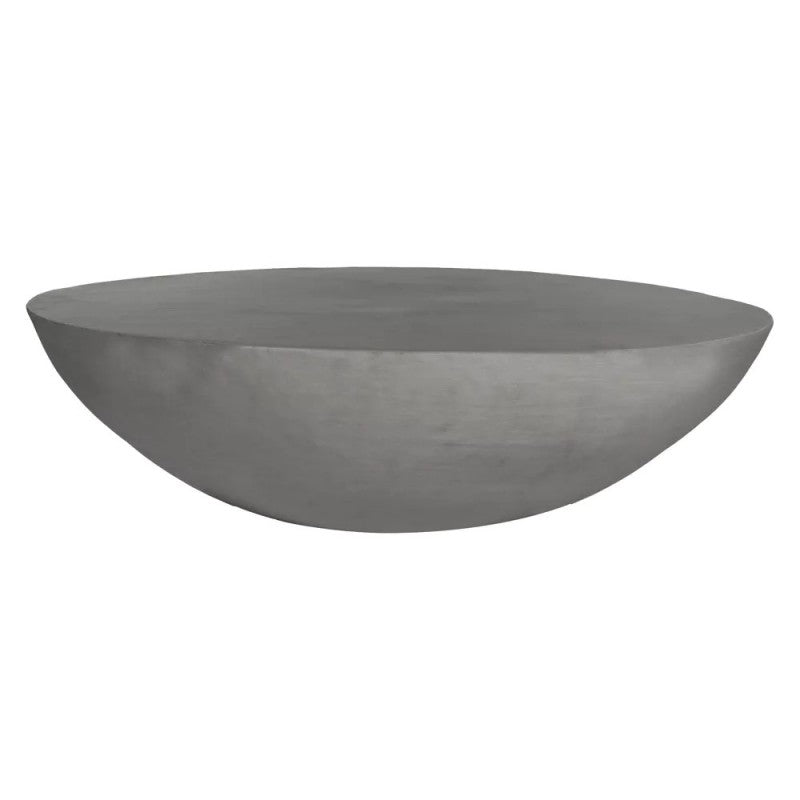 CAFE TABLE HALF LIME PLASTER GREY 85