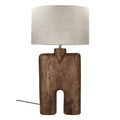 TABLE LAMP EDUSA MANGO WOOD BROWN