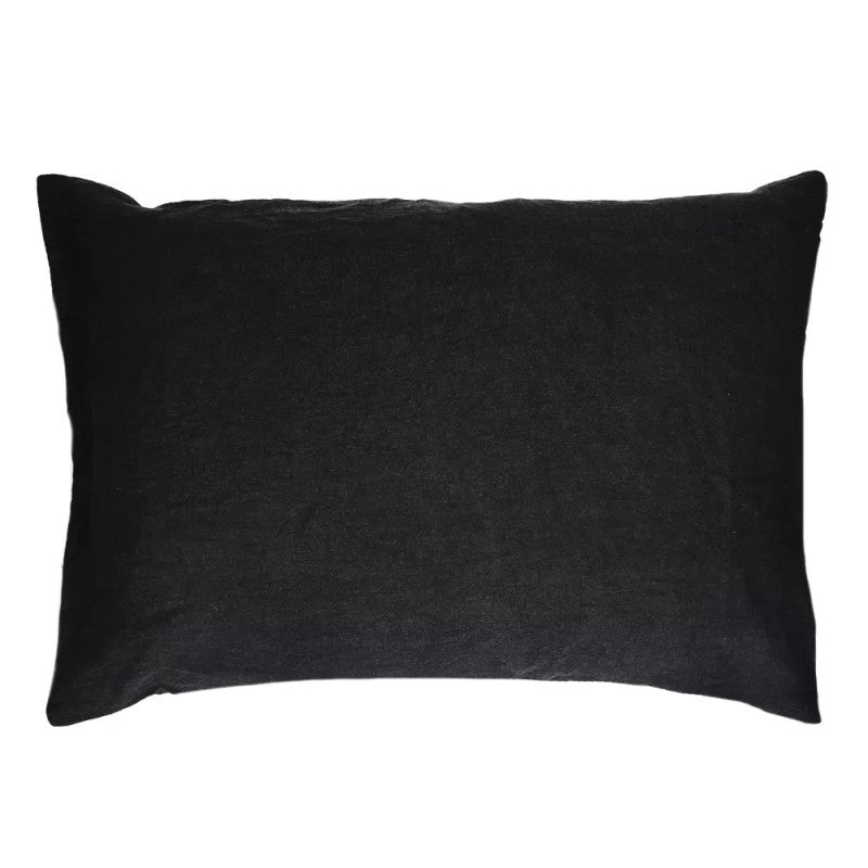 CUSHION DARK GREY 100% LINEN