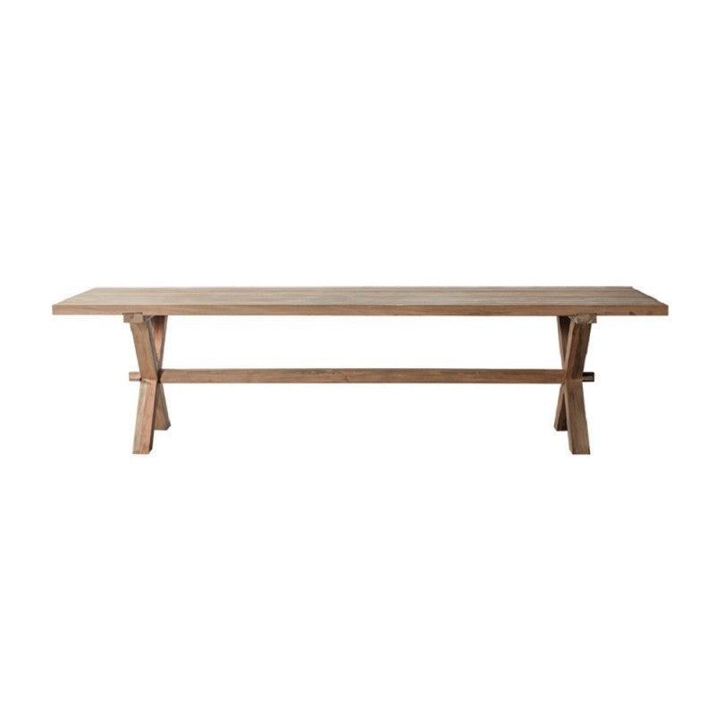 DINING TABLE XLEG TEAK 300