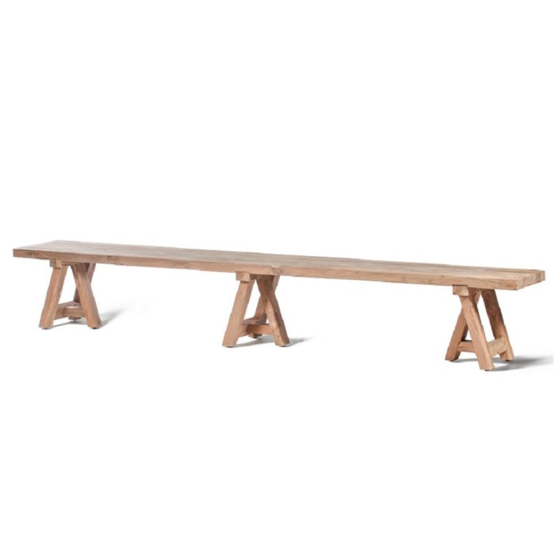 BENCH A LEG RECYCLED TEAK 250 AND 300
