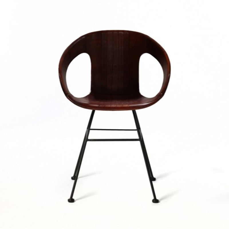 ARMCHAIR BOND LEATHER BROWN 00