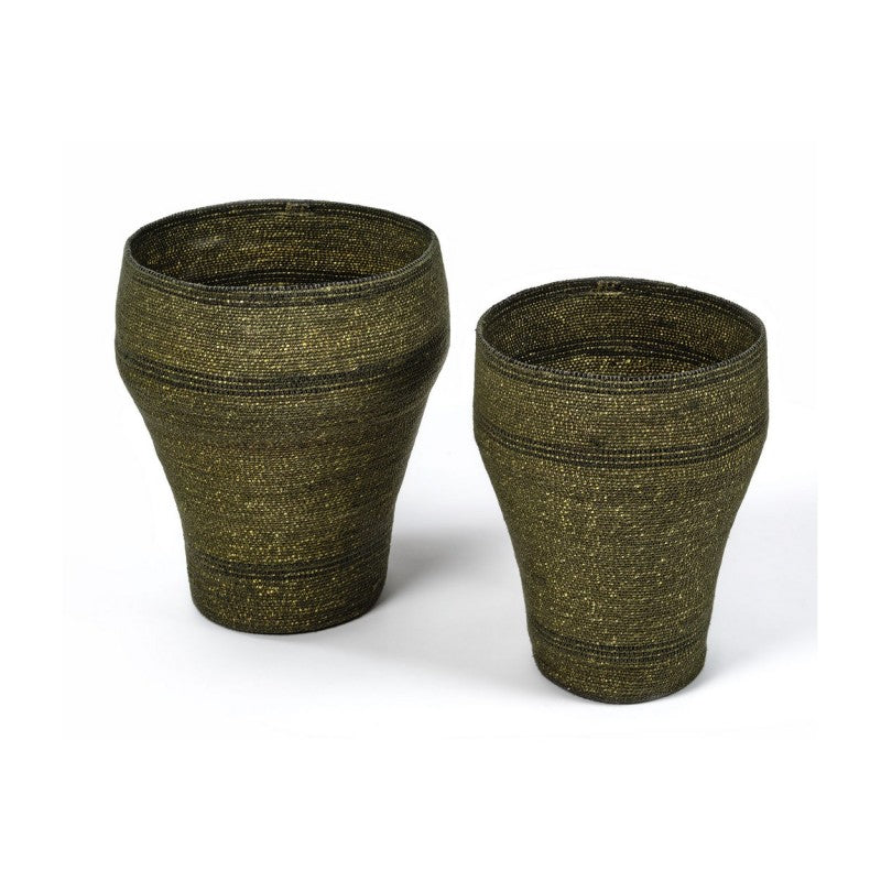 BASKET CLEO KHAKI SET OF 2