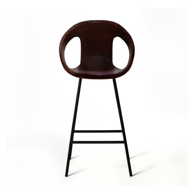 BARCHAIR 00 LEATHER BROWN