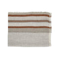 THROW RUSSY LINEN NATUR MIX COLOR STRIPES