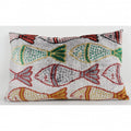 IKAT SILK UNIQUE MANY FISH PATTERN Q3