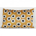 IKAT SILK UNIQUE ORANGE BLACK DOT Q8
