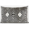 IKAT SILK UNIQUE SILVER BLACK PATTERN Q9.2