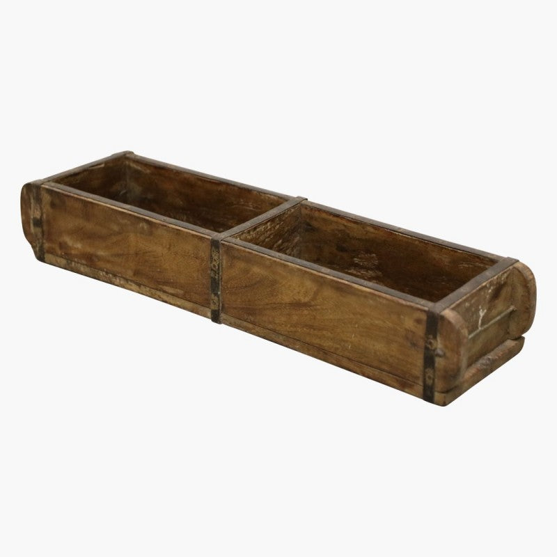 WOODEN BOX BOUBLE RECYCLED 60