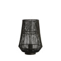 TABLE LAMP WIRE JAR BLACK