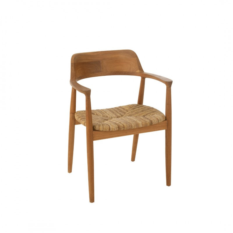 ARMCHAIR HR TEAKWOOD NATURAL 77