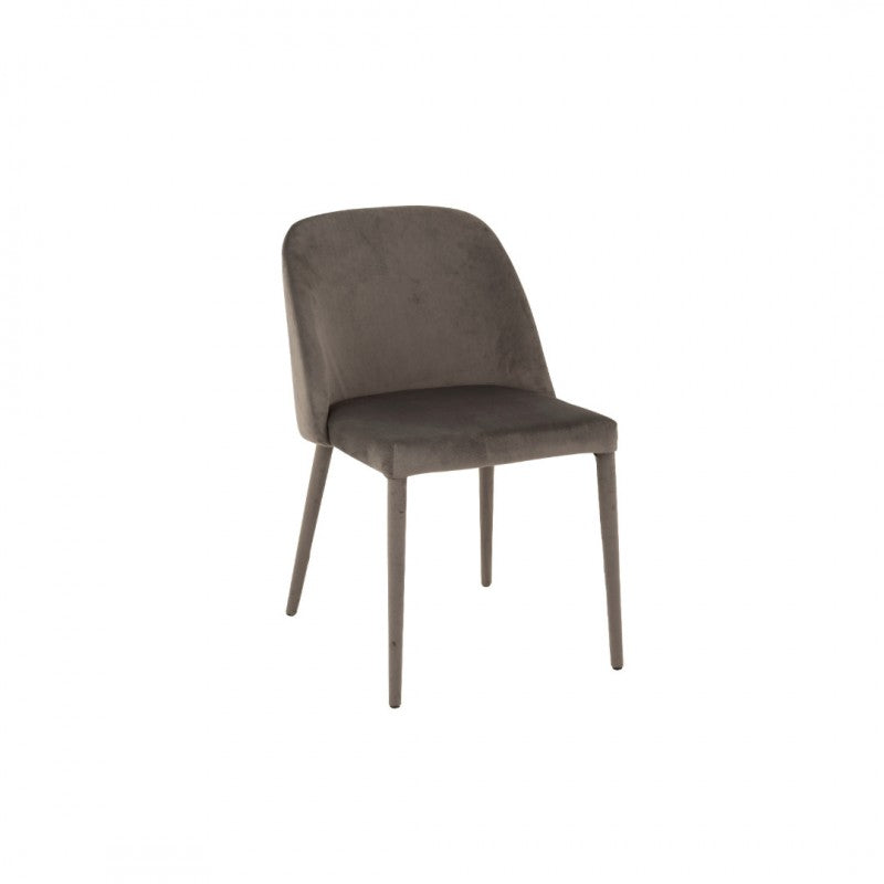 DINING CHAIR CH TEXTIL LEGS GREY