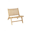 LOUNGE CHAIR H WEAVING RATTAN NATURAL
