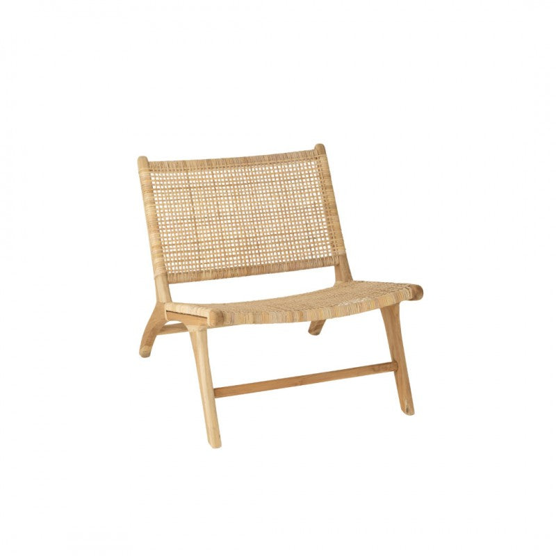 LOUNGE CHAIR H WEAVING RATTAN NATURAL