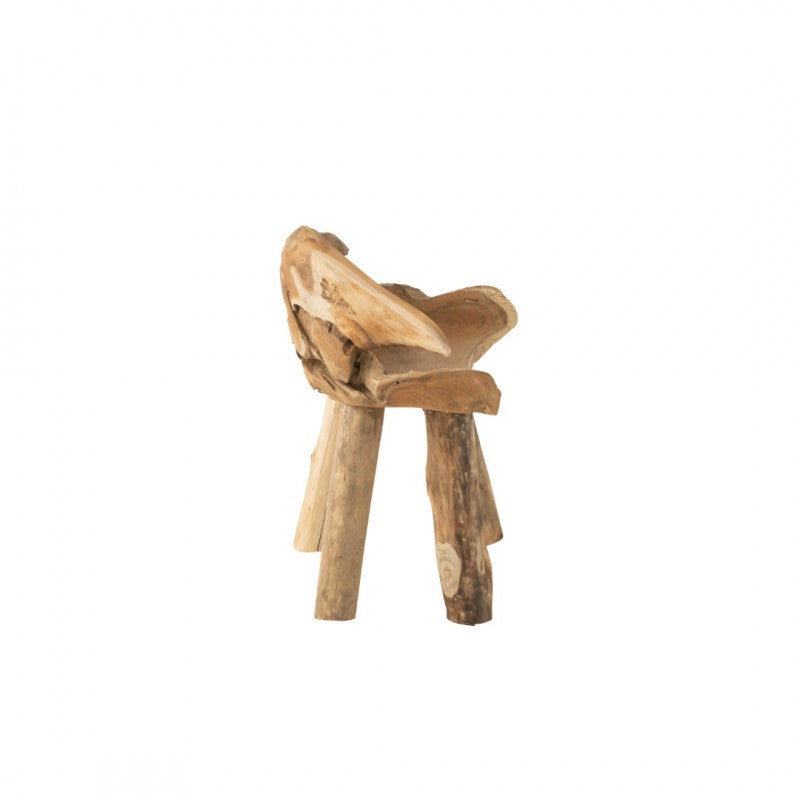 CHAIR ROOT TEAK WOOD NATURAL 80