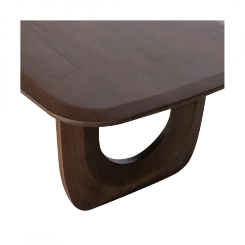 CAFE TABLE U LEG BROWN MANGO WOOD