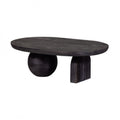 CAFE TABLE BULLET LEG BLACK MANGO WOOD
