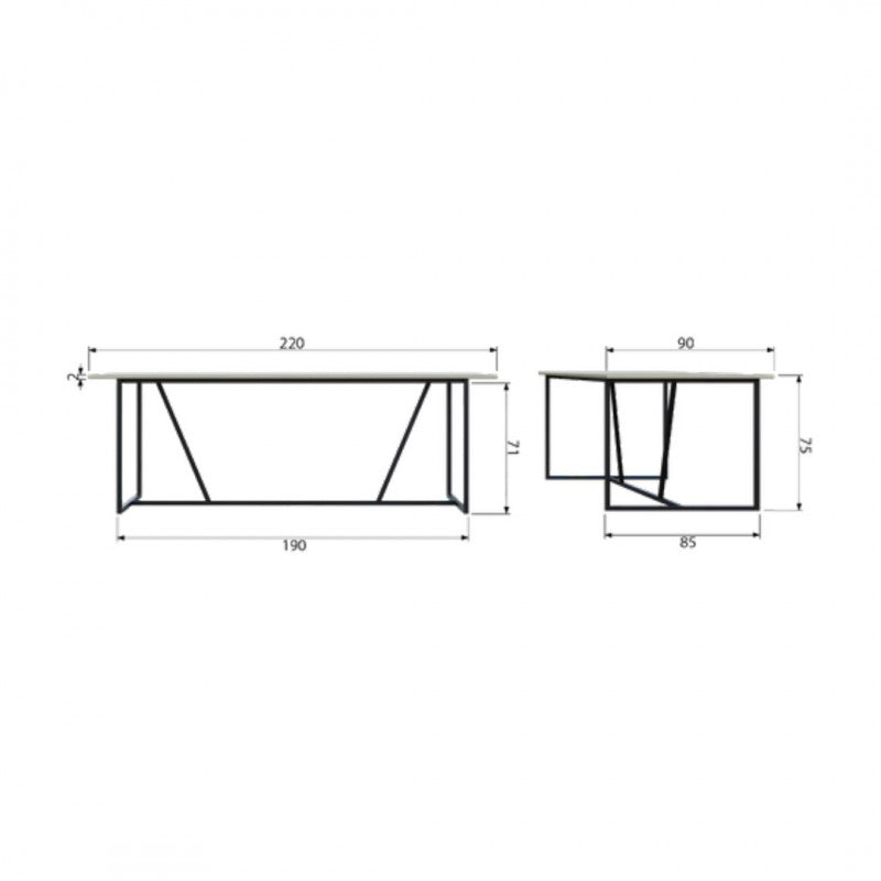 DINING TABLE ASH 220