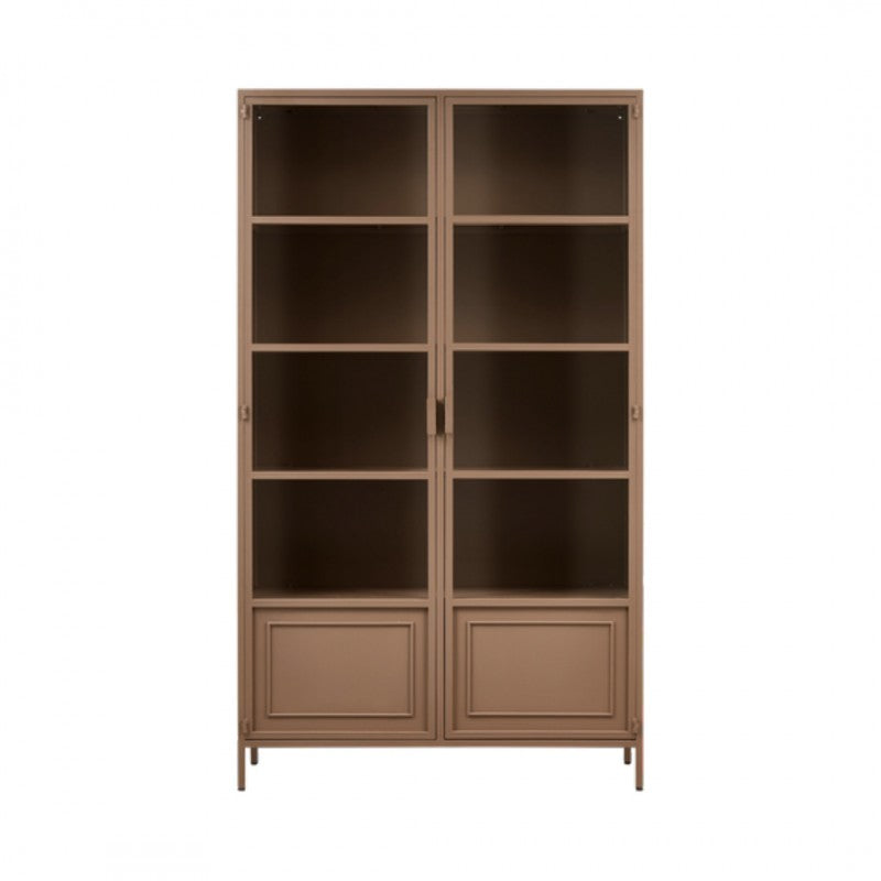 CABINET DISPLAY METAL MILITARY BROWN