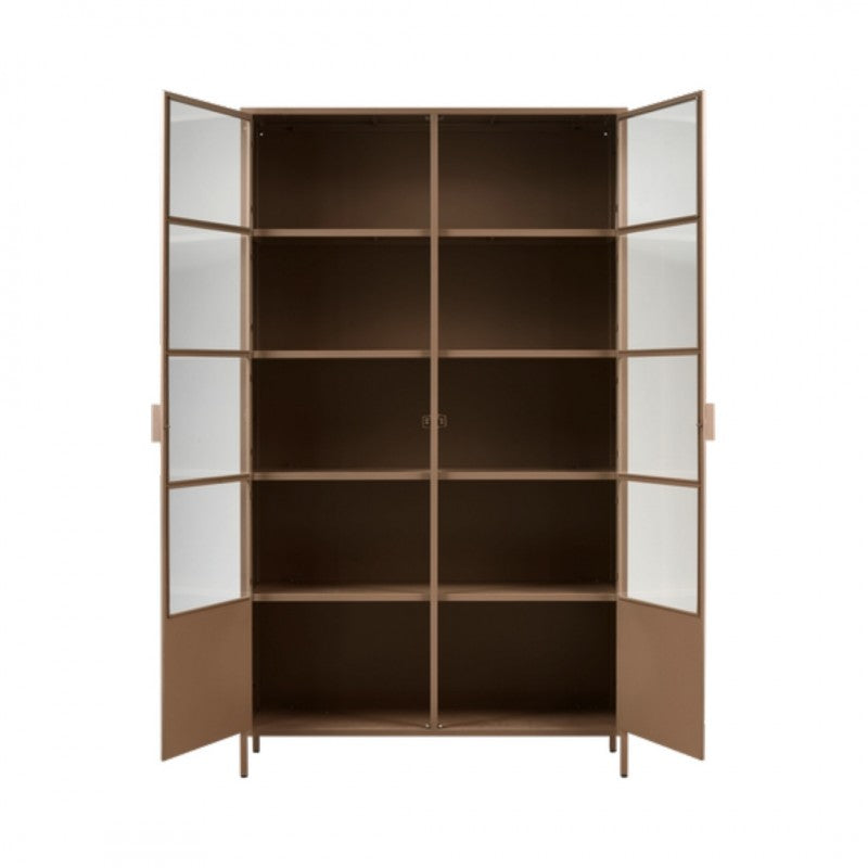 CABINET DISPLAY METAL MILITARY BROWN