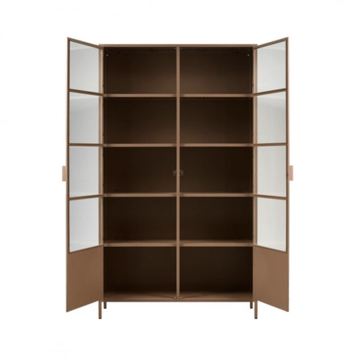 CABINET DISPLAY METAL MILITARY BROWN