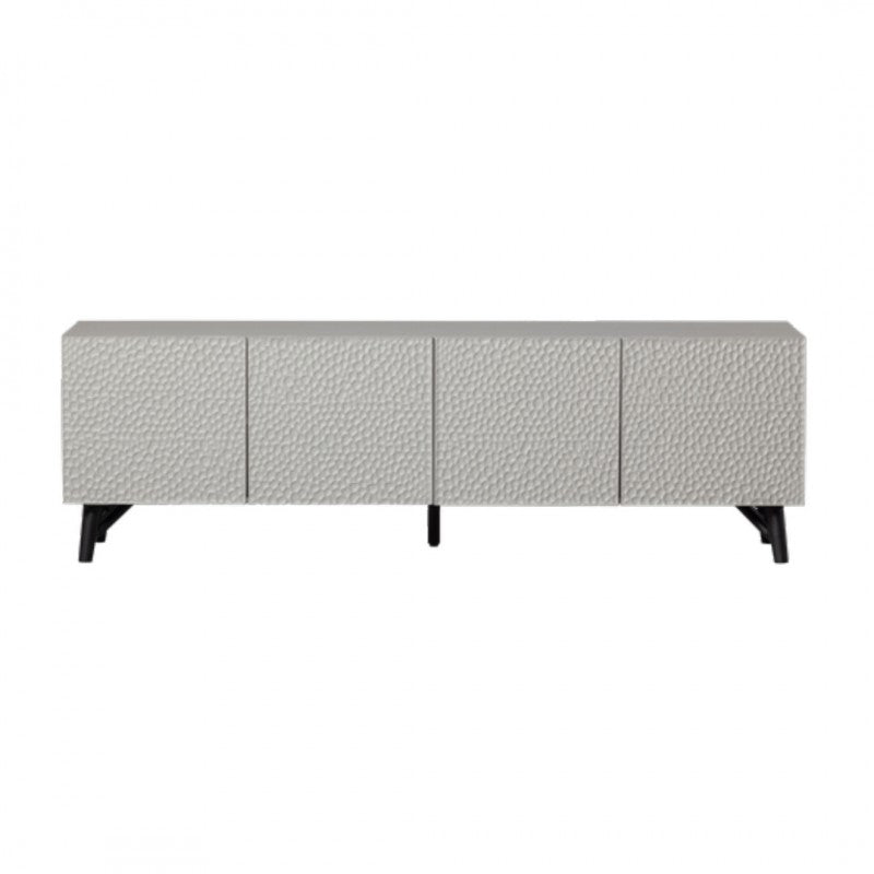 TV CABINET CARVED ASH NATURAL 185